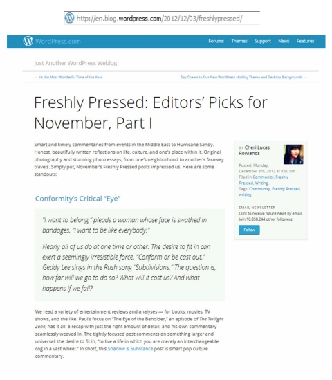 FP November Editor's Pick